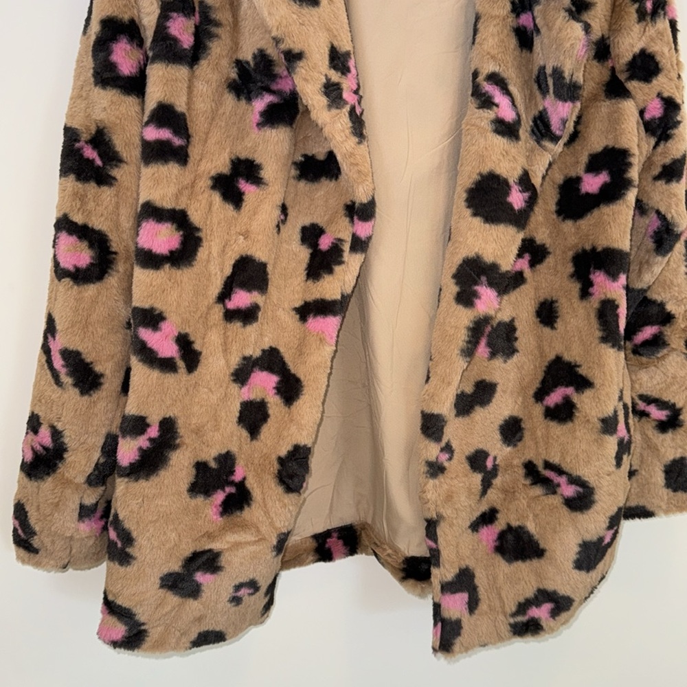 NWOT Briley leopard Cheetah Sherpa jacket - Picture 5 of 11